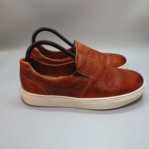 Bed Stu Hermione Womens Size 8.5 Brown Distressed Leather Slip On Sneakers Shoes